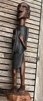 Antiek Afrikaans zwaar houtsnijwerk, Baule-beeld Ivoorkust, Antiek en Kunst, Ophalen of Verzenden