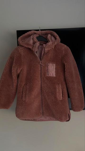 Roze teddy jas maat 146/152 beschikbaar voor biedingen