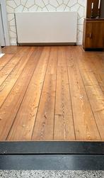 Gebruikte grenen houten vloer 60 vierkante meter, Ophalen, Gebruikt, Vloerdelen of -planken, 10 m² of meer