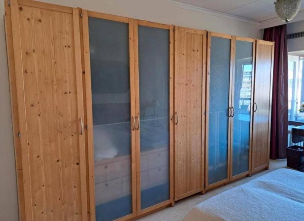 Lundia tweedehands kledingkast zijstukken schappen bezorging, Met deur(en), Gebruikt, 200 cm of meer, Lundia