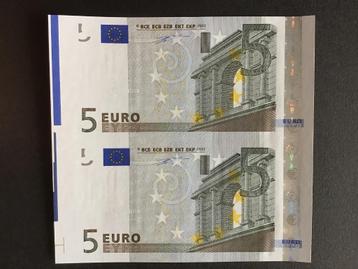 8 verkeerd gesneden / versneden  / misdruk euro biljetten 