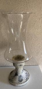 Windlicht met stenen voet, Overige materialen, Gebruikt, Overige kleuren, Ophalen of Verzenden