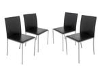 stoelen Calligaris Italy 4x, Ophalen, Gebruikt, Zwart, Minimal design