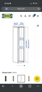 Hoge witte kledingkast - IKEA PAX, Ophalen, 200 cm of meer, 50 tot 100 cm, Zo goed als nieuw
