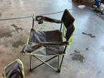 2 Inklapbare Vissersstoeltjes, Caravans en Kamperen, Ophalen of Verzenden, Gebruikt, Campingstoel