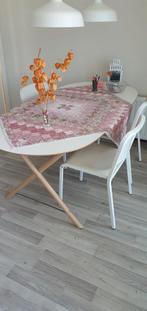 Eethoek met vier stoelen, Huis en Inrichting, Ophalen, Gebruikt, 50 tot 100 cm, 150 tot 200 cm