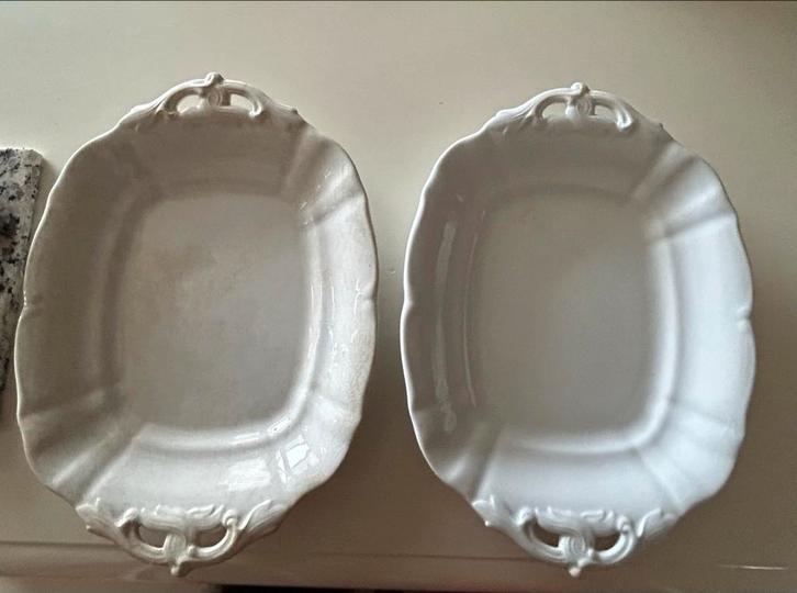 2 Petrus Regout Wellington serveerschalen, Antiek en Kunst, Antiek | Schalen, Ophalen of Verzenden