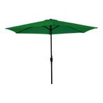 Parasol 3 meter met molen en 6 baleinen groen, Tuin en Terras, Parasols, Ophalen of Verzenden, Nieuw, Stokparasol