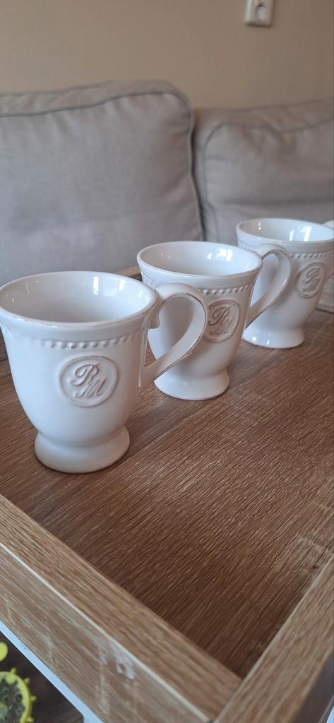 Riviera Maison Kopjes - (3 stuks), Huis en Inrichting, Keuken | Servies, Zo goed als nieuw, Kop(pen) en/of Schotel(s), Overige stijlen