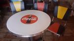 Bel Air tafel Coca Cola, Huis en Inrichting, Tafels | Eettafels, Ophalen, Gebruikt, Bel Air retro vintage, Rond