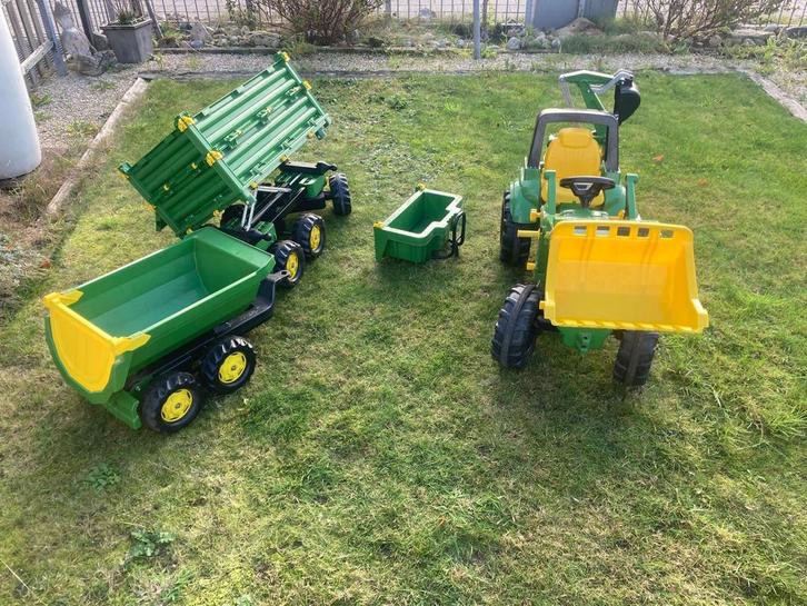 Rolly Toys John Deere Tractor & Aanhangers - Zo Goed Als Nie, Kinderen en Baby's, Speelgoed | Buiten | Voertuigen en Loopfietsen