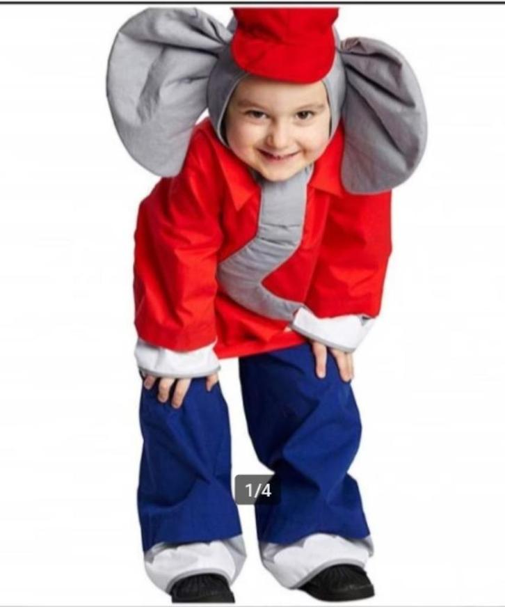 Leuk 3 delig Olifant outfit mt 116, Kinderen en Baby's, Carnavalskleding en Verkleedspullen, Nieuw, Jongen of Meisje, 110 t/m 116