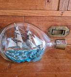 Vintage handgemaakt bootje in een Dimpel fles, Ophalen of Verzenden