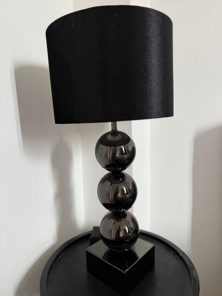 Bollamp zwart 3 bollen, Huis en Inrichting, Lampen | Vloerlampen, Zo goed als nieuw, Ophalen of Verzenden
