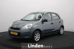 Nissan Micra 1.2 Visia Automaat 1ste Eigenaar | Airco | Blue, Euro 5, Stof, Gebruikt, Met garantie (alle)