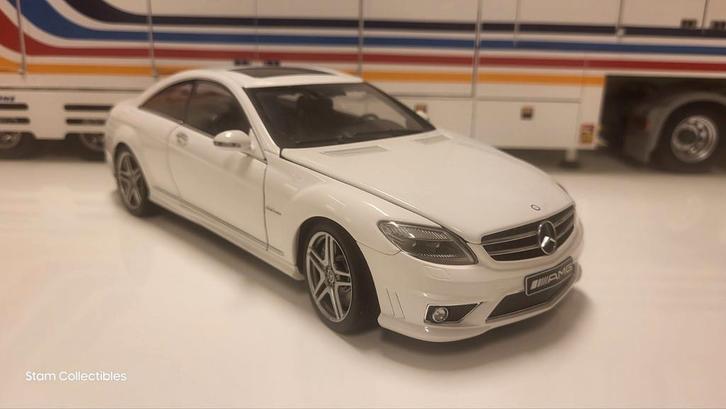 AUTOart Millenium Mercedes-Benz CL63 AMG C216 White, Hobby en Vrije tijd, Modelauto's | 1:18, Zo goed als nieuw, Auto, Autoart