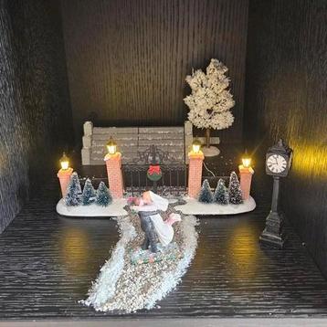 Kerstdorp Decoratie - Romantisch Tafereel beschikbaar voor biedingen