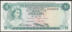 Bahamas One Dollar 1967  3 handtekeningen, Verzenden, Noord-Amerika, Los biljet