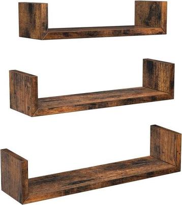 Set van 3 decoratieve zwevende wandplanken – U-vorm beschikbaar voor biedingen
