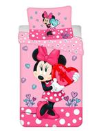 Minnie Mouse Dekbedovertrek 140 X 200 cm - Heart, Meisje, Dekbedovertrek, Nieuw, Ophalen of Verzenden
