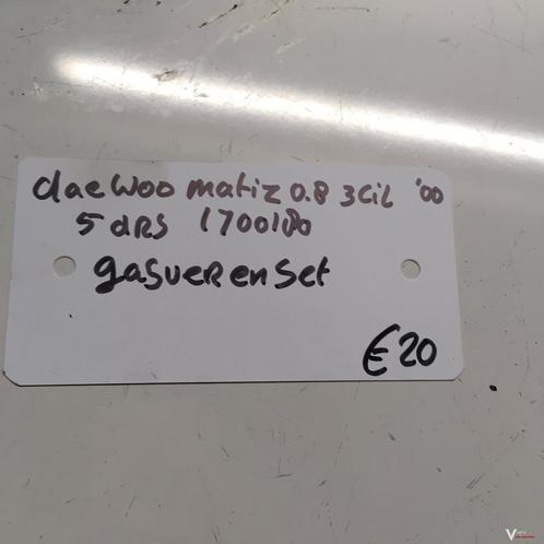 Daewoo Matiz 2000 5 drs wagennr1700180 Gasveren set achterkl, Auto-onderdelen, Carrosserie en Plaatwerk, Gebruikt, Ophalen of Verzenden