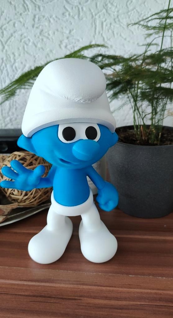 Blauwe Kabouter Beeldje Figurine 20cm - 3D print, Verzamelen, Poppetjes en Figuurtjes, Nieuw, Verzenden