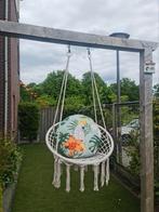 XL HANGSCHOMMEL | SCHOMMELSTOEL | HANGSTOEL WIT INCL KUSSEN, Ophalen of Verzenden, Zo goed als nieuw