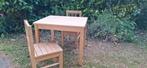 Houten kindertafel met 2 Stoeltjes., Ophalen, Gebruikt