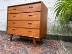 Deens design - commode / dressoir / kastje retro vintage 60s, Huis en Inrichting, Gebruikt, Verzenden, Teakhout, 50 tot 100 cm