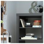 KALLAX inzet met 1 plank, zwartbruin, Ophalen of Verzenden, Zo goed als nieuw