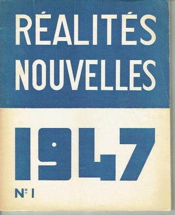 Réalités Nouvelles No. 1, 1947 A. Frédo Sidés beschikbaar voor biedingen