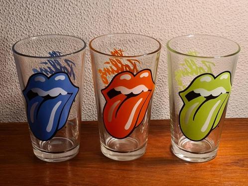 Rolling Stones Glas Set – Iconisch Tonglogo, Verzamelen, Glas en Borrelglaasjes, Frisdrankglas, Ophalen of Verzenden