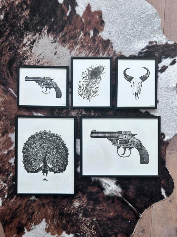 Vanilla Fly posters met lijsten (prijs per stuk), Huis en Inrichting, Woonaccessoires | Schilderijen, Tekeningen en Foto's, Zo goed als nieuw