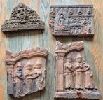 4 stukken oude Tempel of Boeddha versieringen Religie?., Ophalen of Verzenden