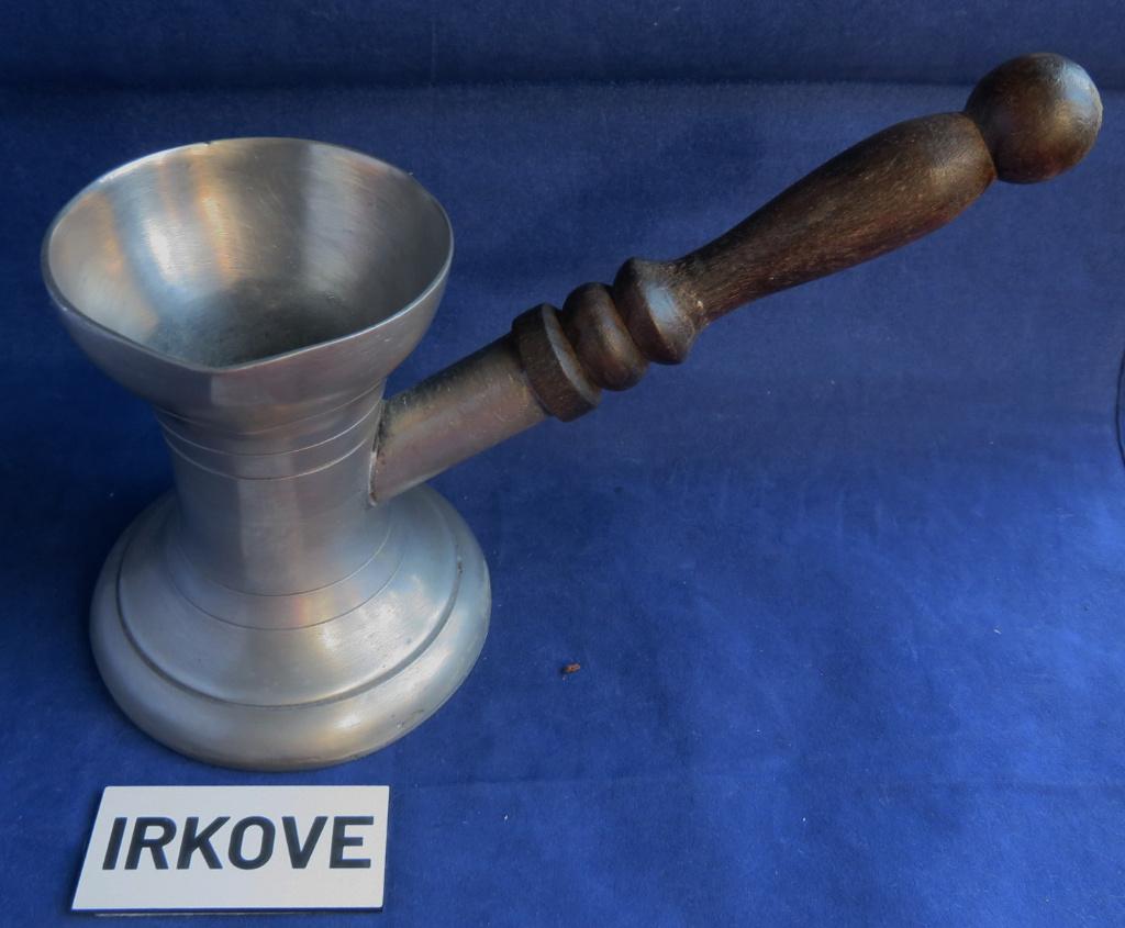 TIN SCHENK KAN * Houten Steel *, Antiek en Kunst, Verzenden