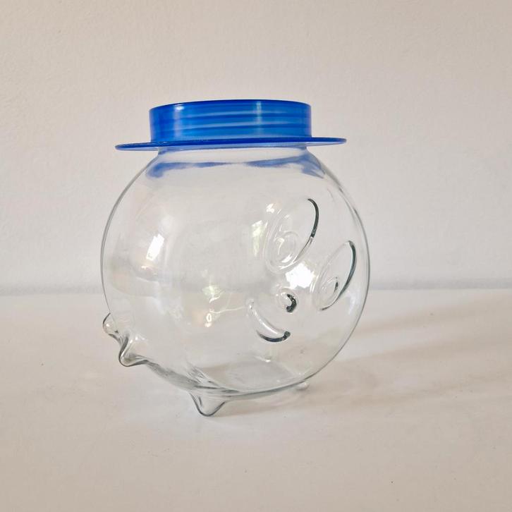 vintage snoeppot glazen snoep pot italiaans, Antiek en Kunst, Antiek | Glas en Kristal, Ophalen of Verzenden
