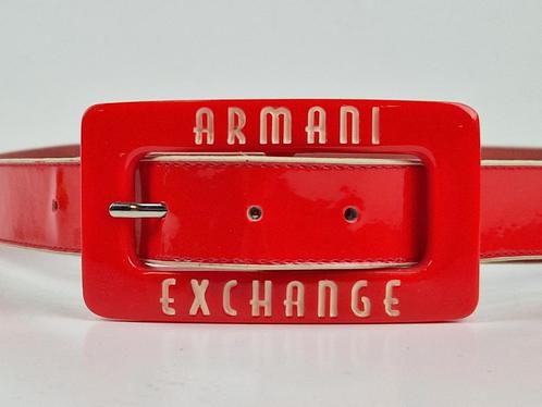 Vintage armani exchange rood riem designer riem dames, Kleding | Dames, Riemen en Ceinturen, Zo goed als nieuw, Tailleriem, 100 cm of meer