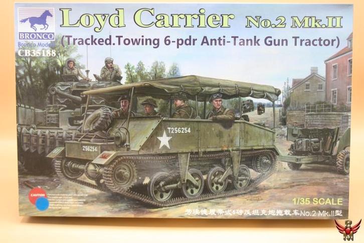 ROWASP | Bronco Models 1/35 Loyd Carrier No 2 Mk II, Hobby en Vrije tijd, Modelbouw | Auto's en Voertuigen, Nieuw, Truck, 1:32 tot 1:50