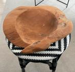 Houten schaal, Ophalen of Verzenden, Zo goed als nieuw, Rond, Hout