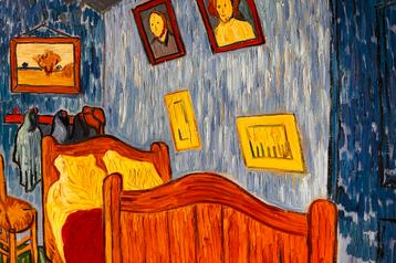 Prachtig handgemaakt olieverf schilderij Van Gogh beschikbaar voor biedingen