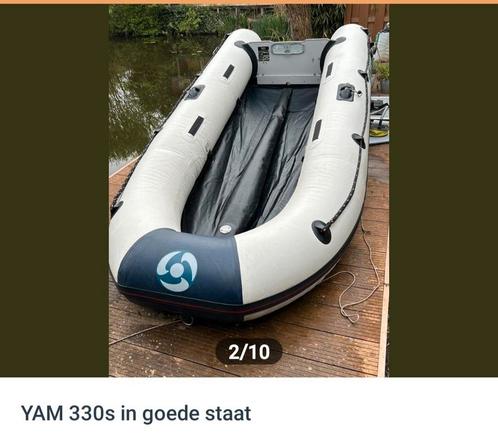 yam 330s roeiboot rubberboot,eventueel inruilen met subs, Watersport en Boten, Roeiboten, Gebruikt, Aluminium, Ophalen