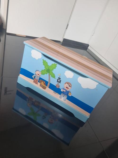 Speelgoedkist schatkist piratenkist verkleedkist hout, Kinderen en Baby's, Overige Kinderen en Baby's, Zo goed als nieuw, Ophalen
