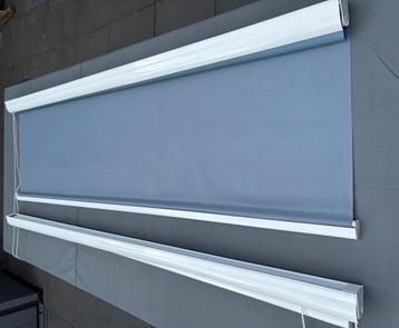 Verduisterende rolgordijnen grijs 2 x 180 cm  beschikbaar voor biedingen
