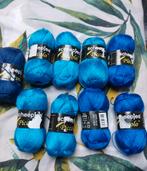 9 bollen Scheepjes wol blauw, Hobby en Vrije tijd, Breien en Haken, Ophalen of Verzenden, Nieuw, Breien of Haken, Wol of Garen
