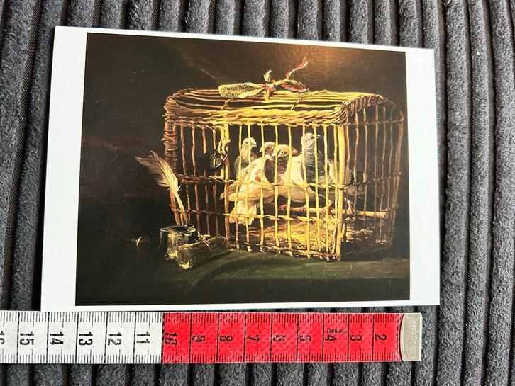 799. Kunstkaart Philippe Rousseau Duif kooi, Verzamelen, Ansichtkaarten | Themakaarten, Ongelopen, Sterren en Beroemdheden, Ophalen of Verzenden