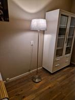 Vloerlamp voet RVS, kap grijs, Huis en Inrichting, Lampen | Vloerlampen, Ophalen, Zo goed als nieuw, 150 tot 200 cm