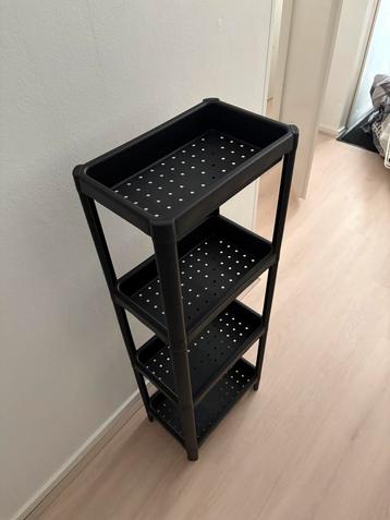 IKEA Vesken Open (badkamer) kast zwart beschikbaar voor biedingen