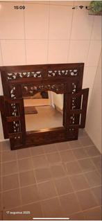 Houten spiegel met luiken, Huis en Inrichting, Ophalen, Gebruikt, 100 tot 150 cm, 75 tot 100 cm
