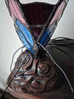 Tiffany vlinderlamp glas in lood, Ophalen, Gebruikt, Glas, Tiffany