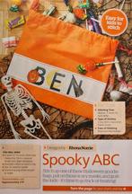 Spooky Halloween alfabet borduurpatroon, Ophalen, Nieuw, Handborduren, Patroon
